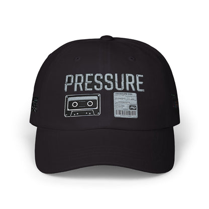 Pressure Retro Cassette Dad Cap — Vintage Tape Graphic Baseball Hat