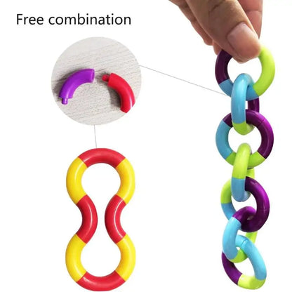 3-Pack Tangle Fidget Toys - Sensory Hand-Eye Coordination & Anxiety Relief for Kids and Adults - Boost Fine Motor Skills!