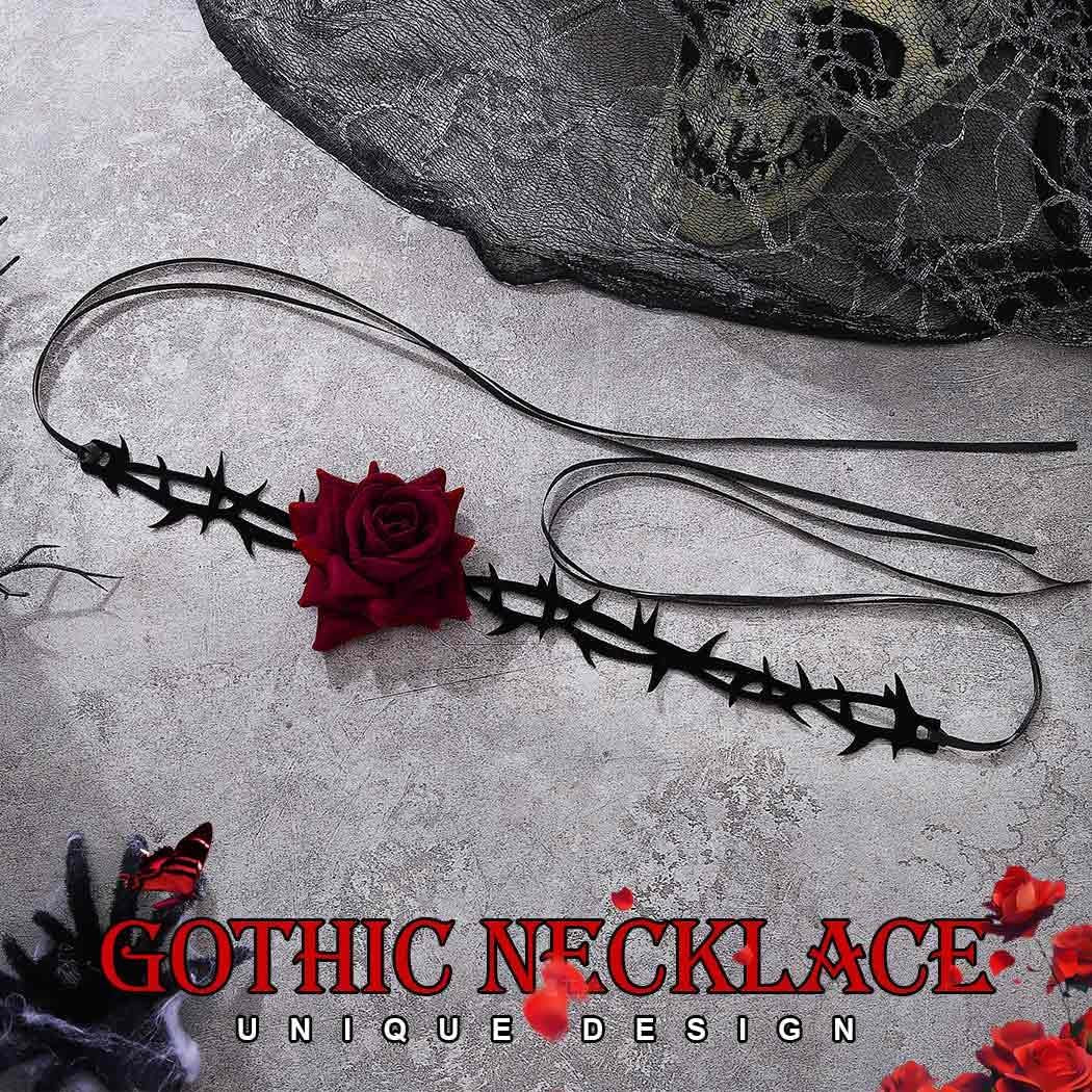 Flower Choker Necklace Black Velvet Necklaces Halloween Floral Choker Jewelry Accessories for Women