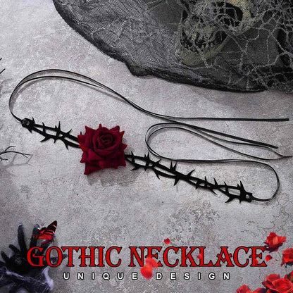 Flower Choker Necklace Black Velvet Necklaces Halloween Floral Choker Jewelry Accessories for Women