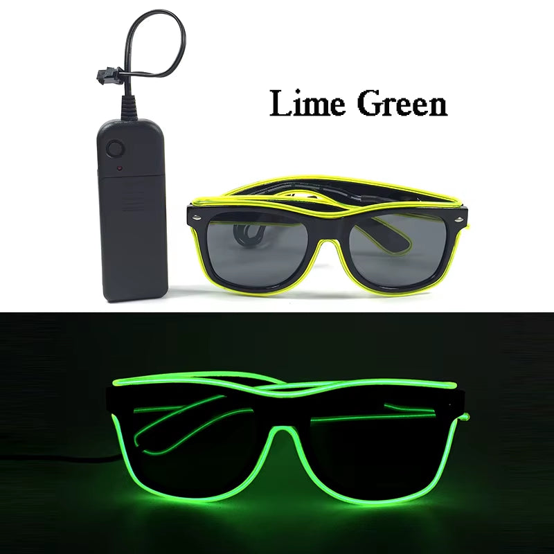 Glow in the Dark LED Sunglasses for Ultimate Nightclub and Rave Style