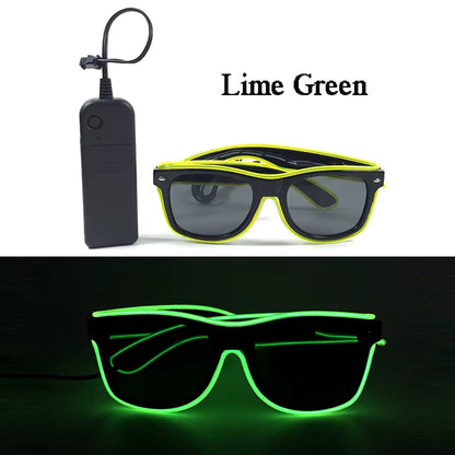 Glow in the Dark LED Sunglasses for Ultimate Nightclub and Rave Style