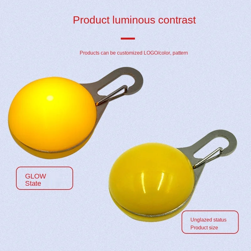 Led Dog Collar Drop Replaced Ornament Tag Luminus anti Lost Night Light Pet Safty Pendant Cat Christmas Clothing Accessories