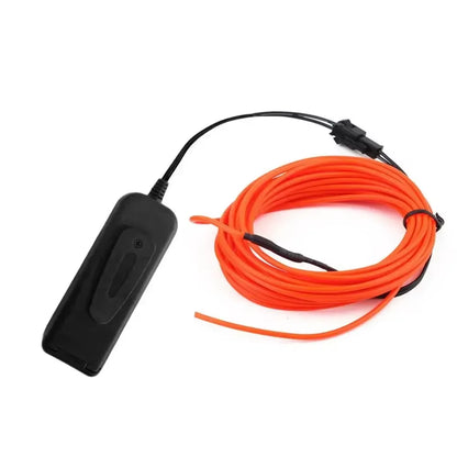 Vibrant EL Wire LED Neon Cable for DIY Costumes & Festive Decorations - Available in 1M, 3M, 5M Lengths!
