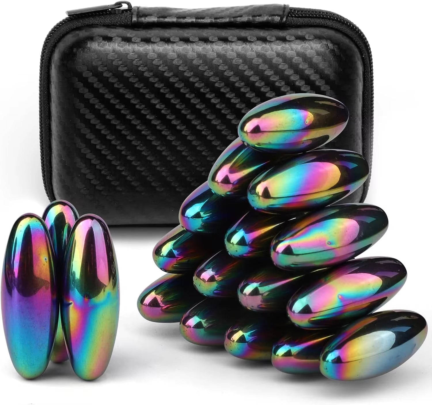 Magnetic Fidget Balls – Oval EDC Toy for Stress Relief, ADHD & Autism Support, Perfect for Fridge & Fun Rattle Snake Play