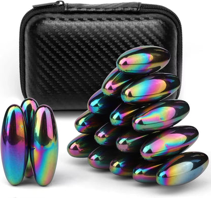 Magnetic Fidget Balls – Oval EDC Toy for Stress Relief, ADHD & Autism Support, Perfect for Fridge & Fun Rattle Snake Play