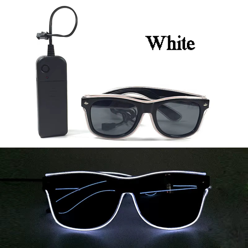 Glow in the Dark LED Sunglasses for Ultimate Nightclub and Rave Style