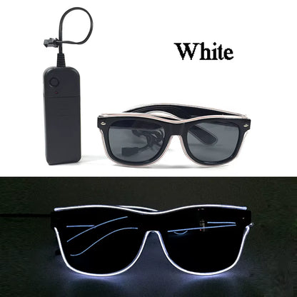 Glow in the Dark LED Sunglasses for Ultimate Nightclub and Rave Style