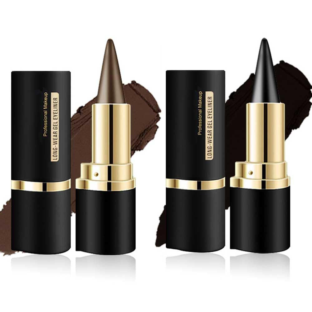 BANGFENG waterproof 2-piece eyeliner set with ultra-pigmented black and brown eyeliners for bold, smoky eye looks