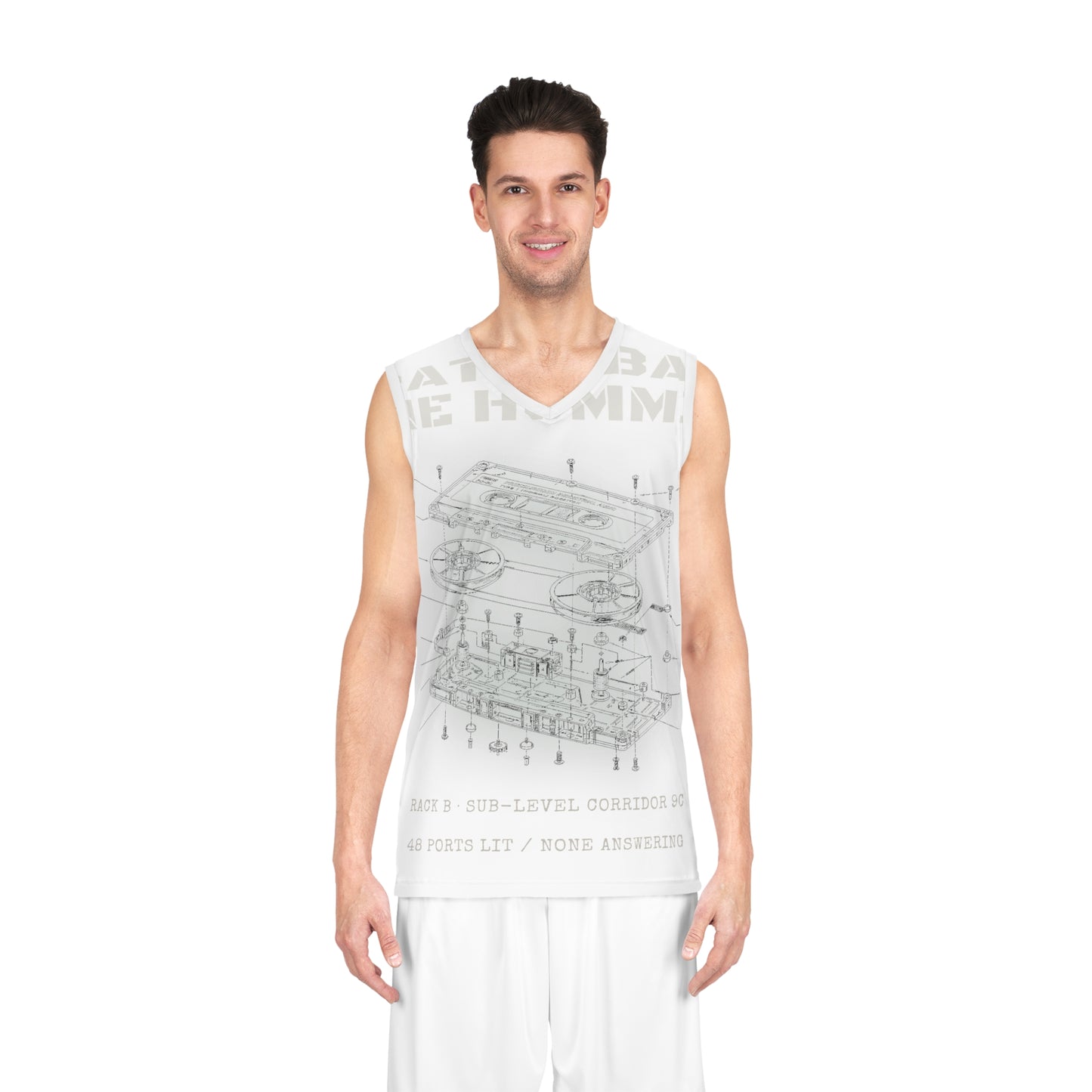 Patch Bay Nine Humming Basketball Jersey (AOP)