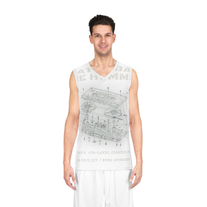Patch Bay Nine Humming Basketball Jersey (AOP)