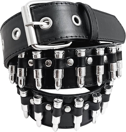 Studded Belt Bullet Rivets Belt Y2K Secene Costume Women Men Goth Belts