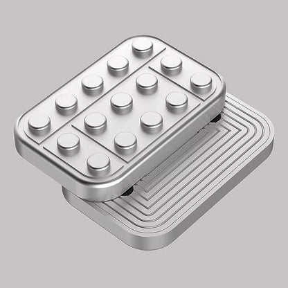 Premium Metal EDC Fidget Slider - Magnetic Haptic Push Block for Stress Relief and Focus, Perfect for Adults with ADHD and Autism