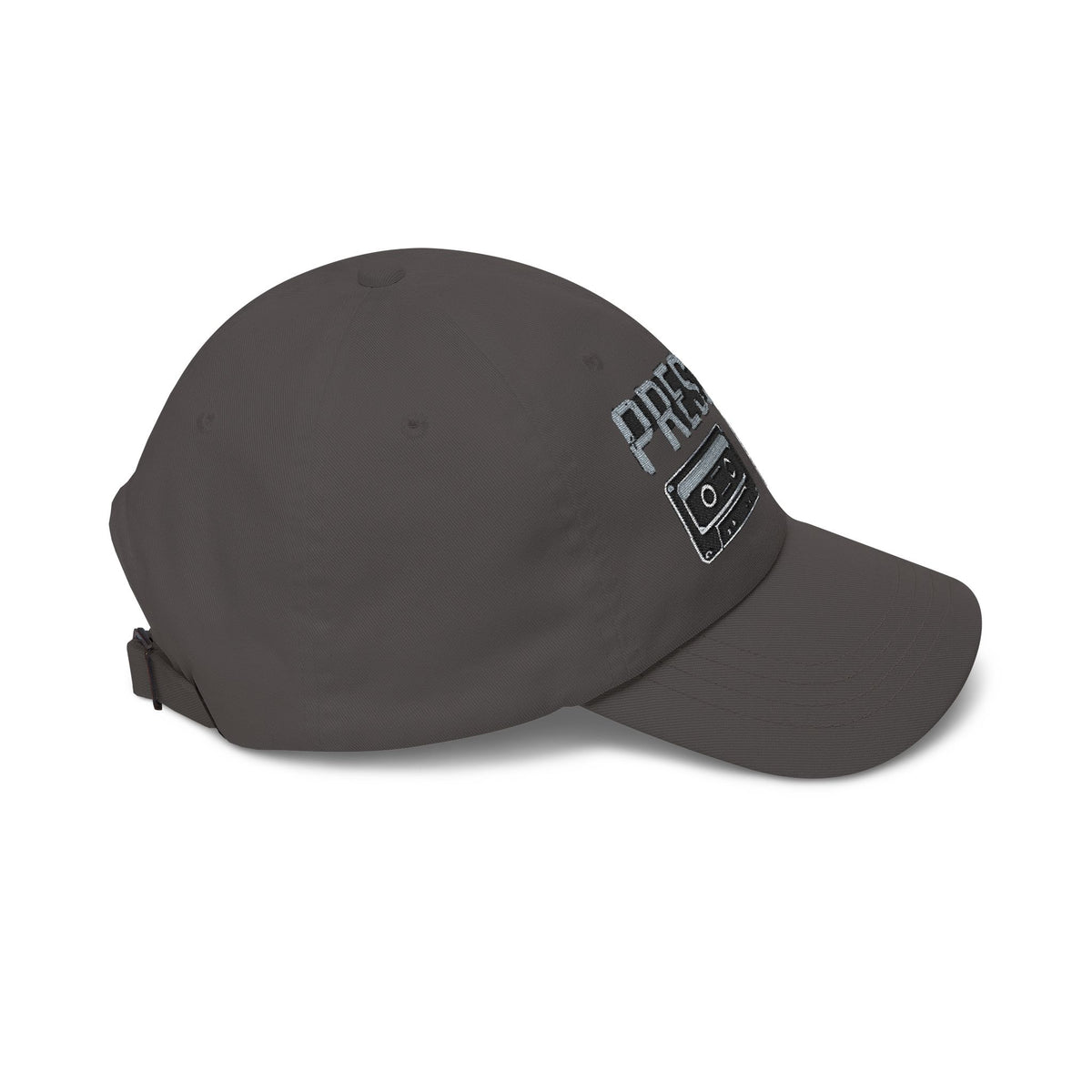 Pressure Retro Cassette Dad Cap — Vintage Tape Graphic Baseball Hat