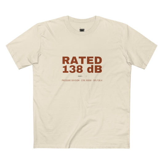 Rated 138 dB Adult Staple Tee