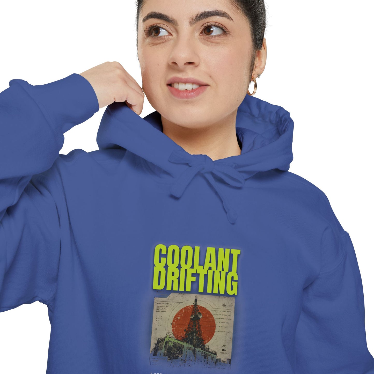 Coolant Drifting Unisex Garment-Dyed Hoodie