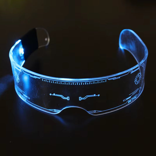 Illuminate Your Look: Colorful Retro LED Sunglasses for Men & Women - Ideal for Parties, Christmas & UV400 Protection!