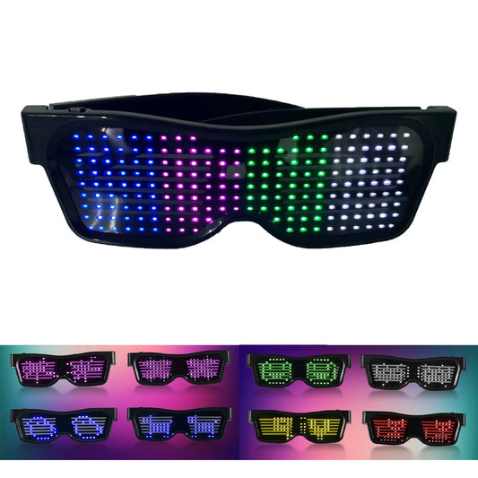 Vibrant Customizable LED Glow Glasses - Perfect for Halloween, Rave Parties & Music Festivals!