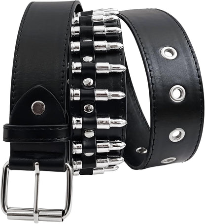 Studded Belt Bullet Rivets Belt Y2K Secene Costume Women Men Goth Belts