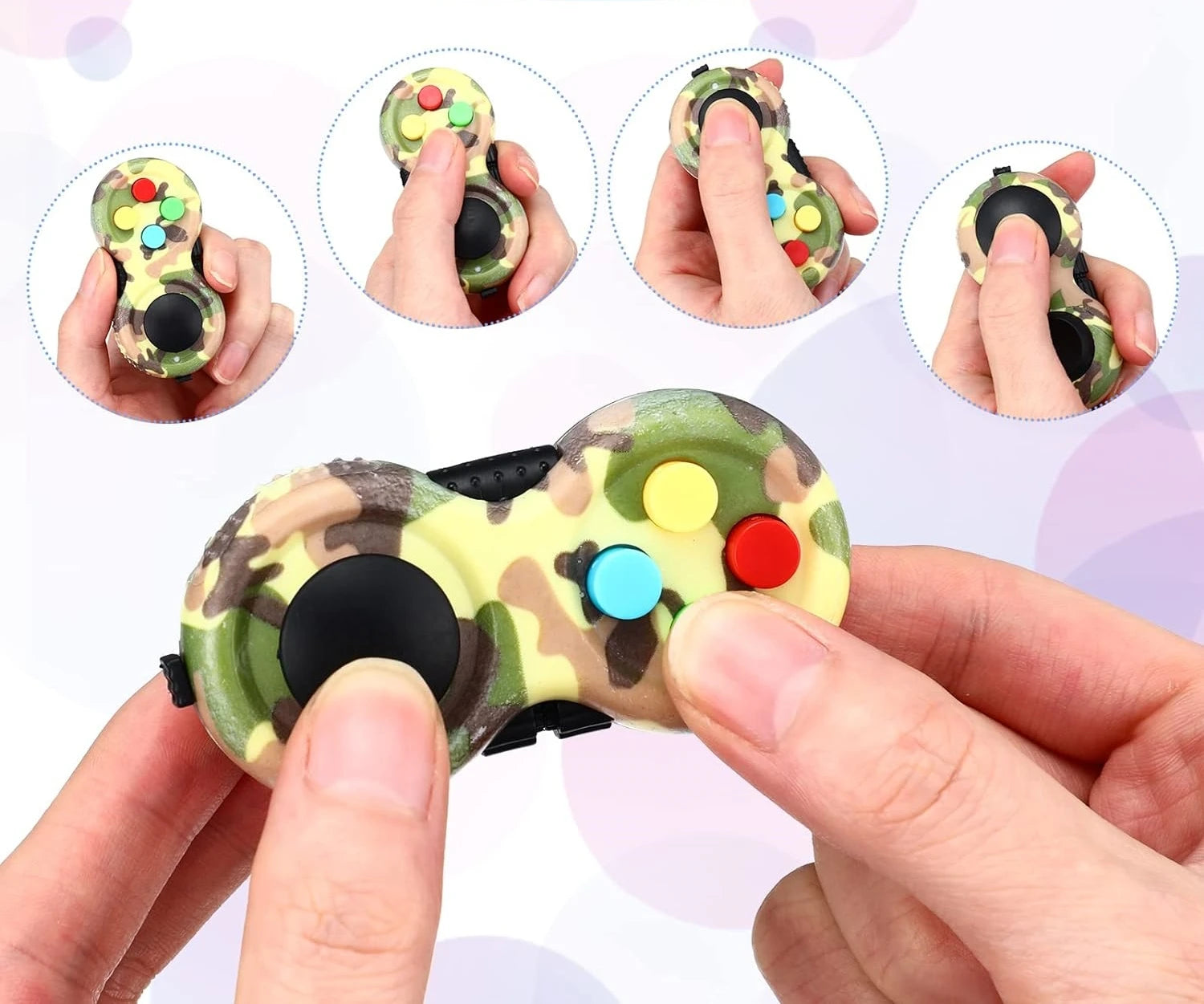 Retro Classic Fidget Pad - Handheld Fidget Game Controller for Fun and Relaxation