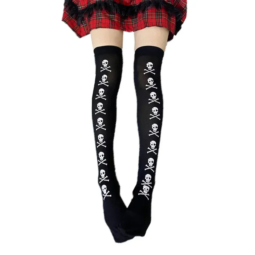 Gothic Big Spider Silk Stockings - Vintage Dark Fishnet Pantyhose for Emo & Alternative Styles