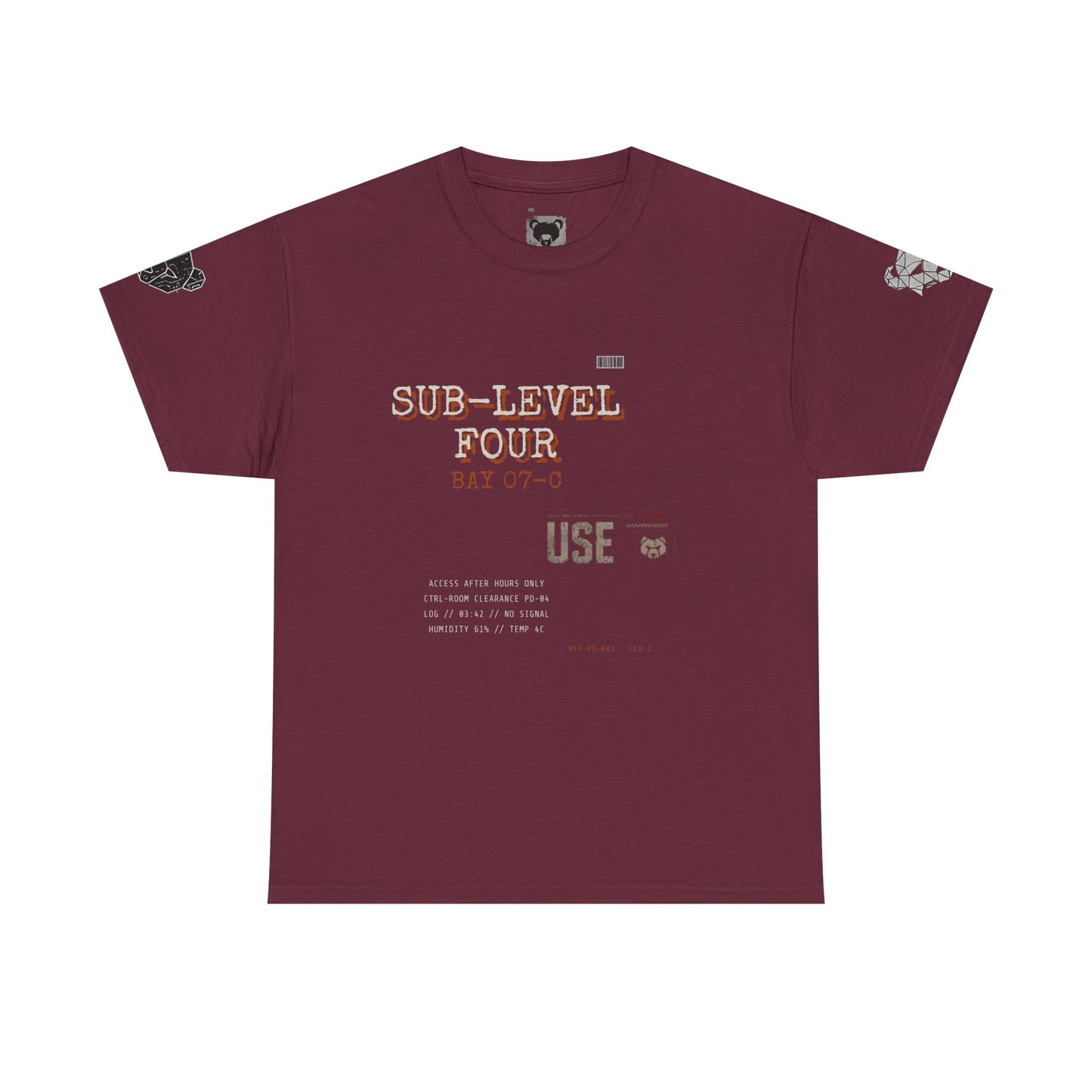 Bear Punk Graphic Tee — "SUB-LEVEL FOUR" Streetwear T‑Shirt