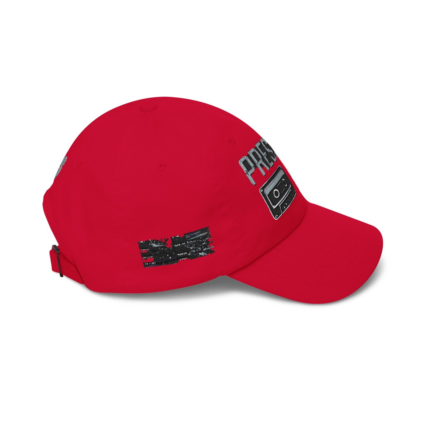 Pressure Retro Cassette Dad Cap — Vintage Tape Graphic Baseball Hat