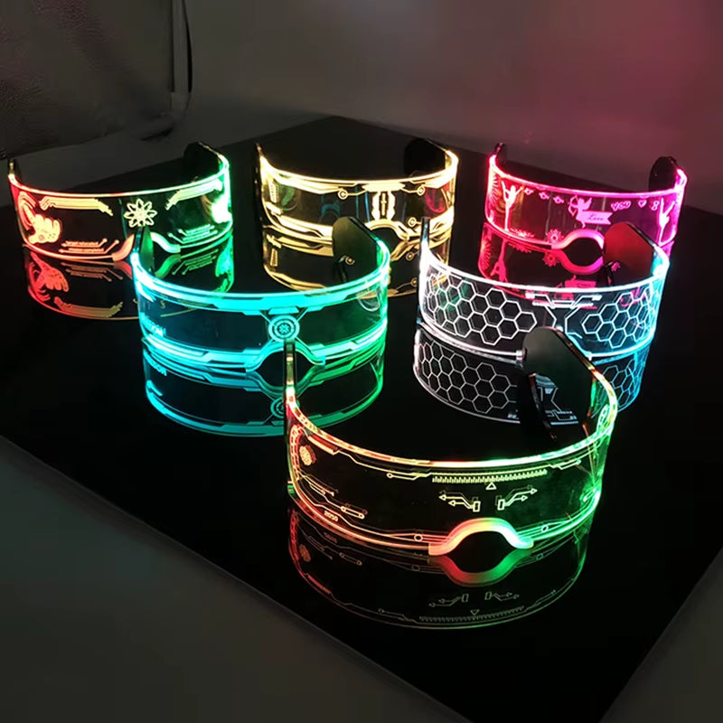 Glow in the Dark LED Sunglasses for Ultimate Nightclub and Rave Style