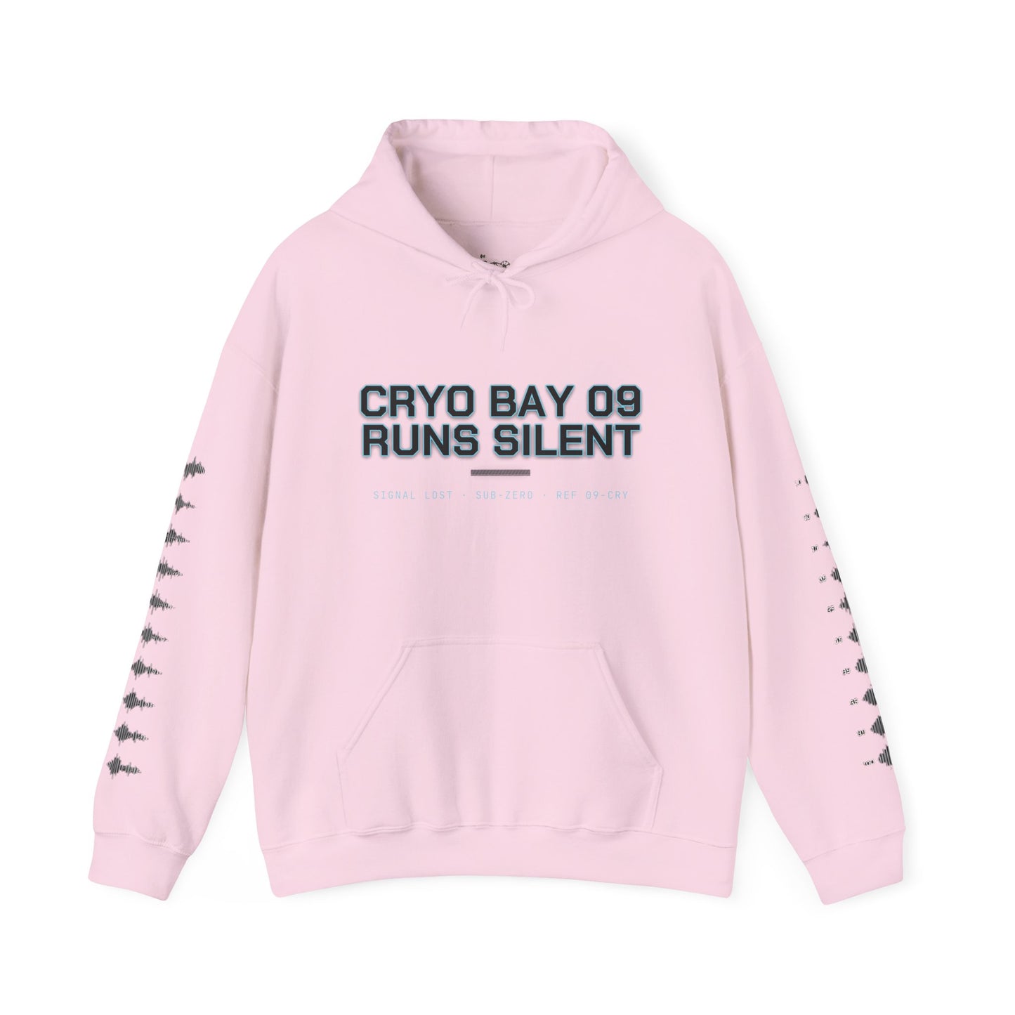 Hoodie — Cryo Bay 09 Runs Silent Graphic Hoodie with Teddy Skull Back Art