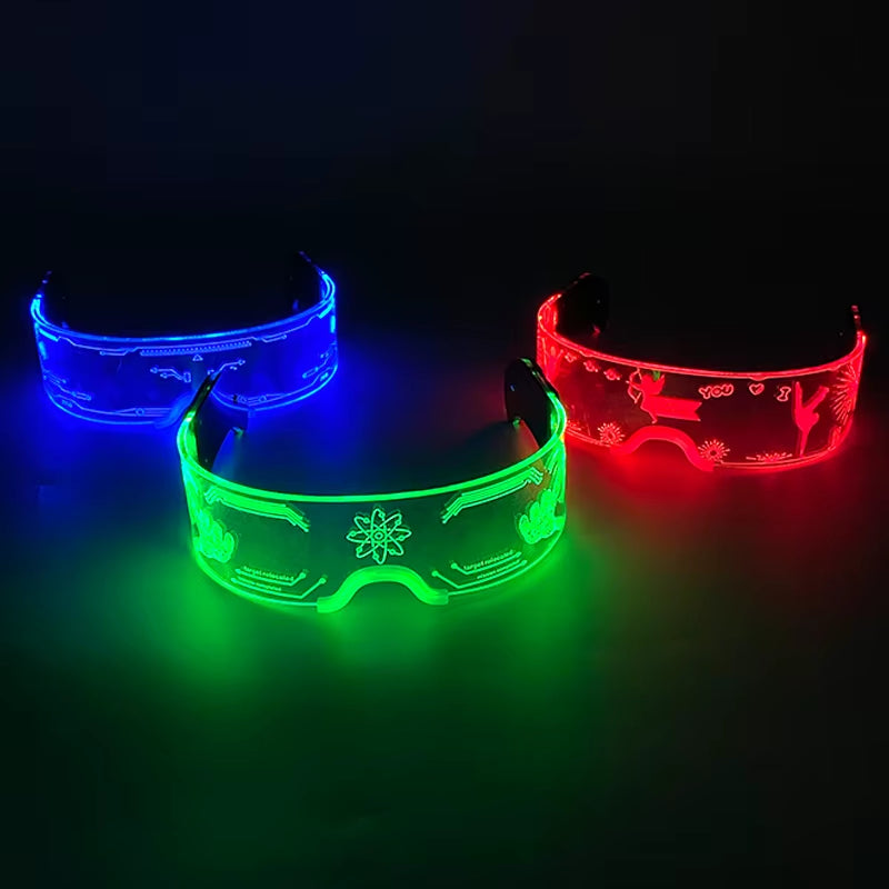 Glow in the Dark LED Sunglasses for Ultimate Nightclub and Rave Style