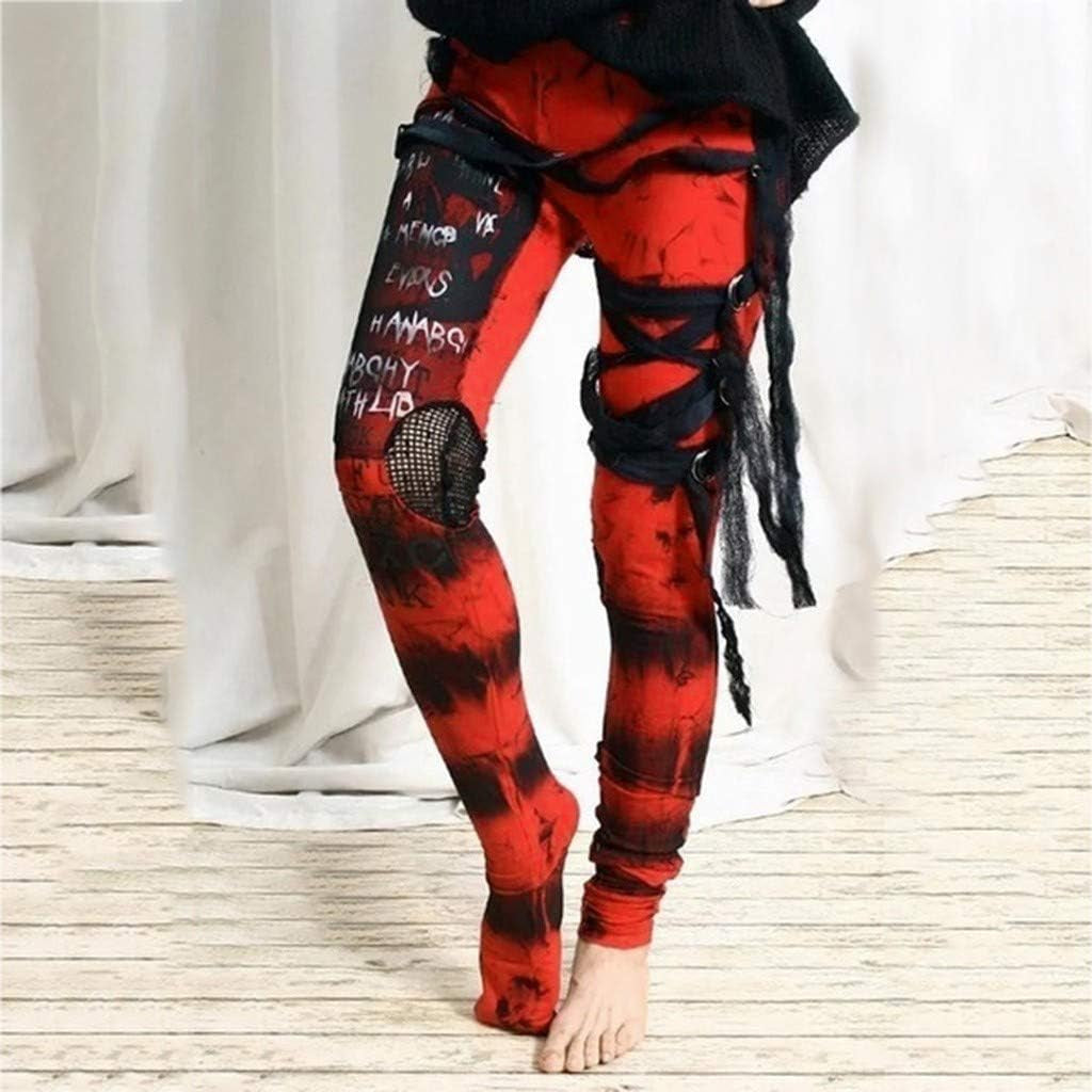 Gothic steampunk distressed skinny leggings with belt strap, featuring tie dye design, for women, by PressureDen.store