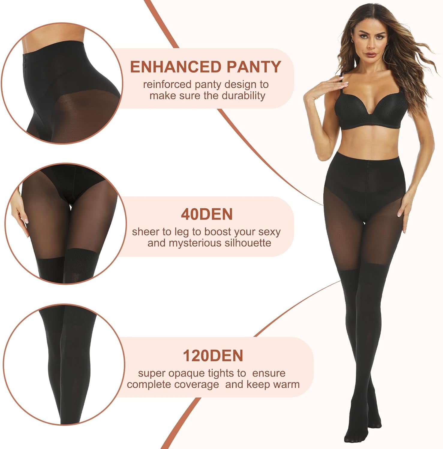MANZI Gothic faux thigh-high suspender tights with over-the-knee stockings, featuring intricate black lace and detailed design.