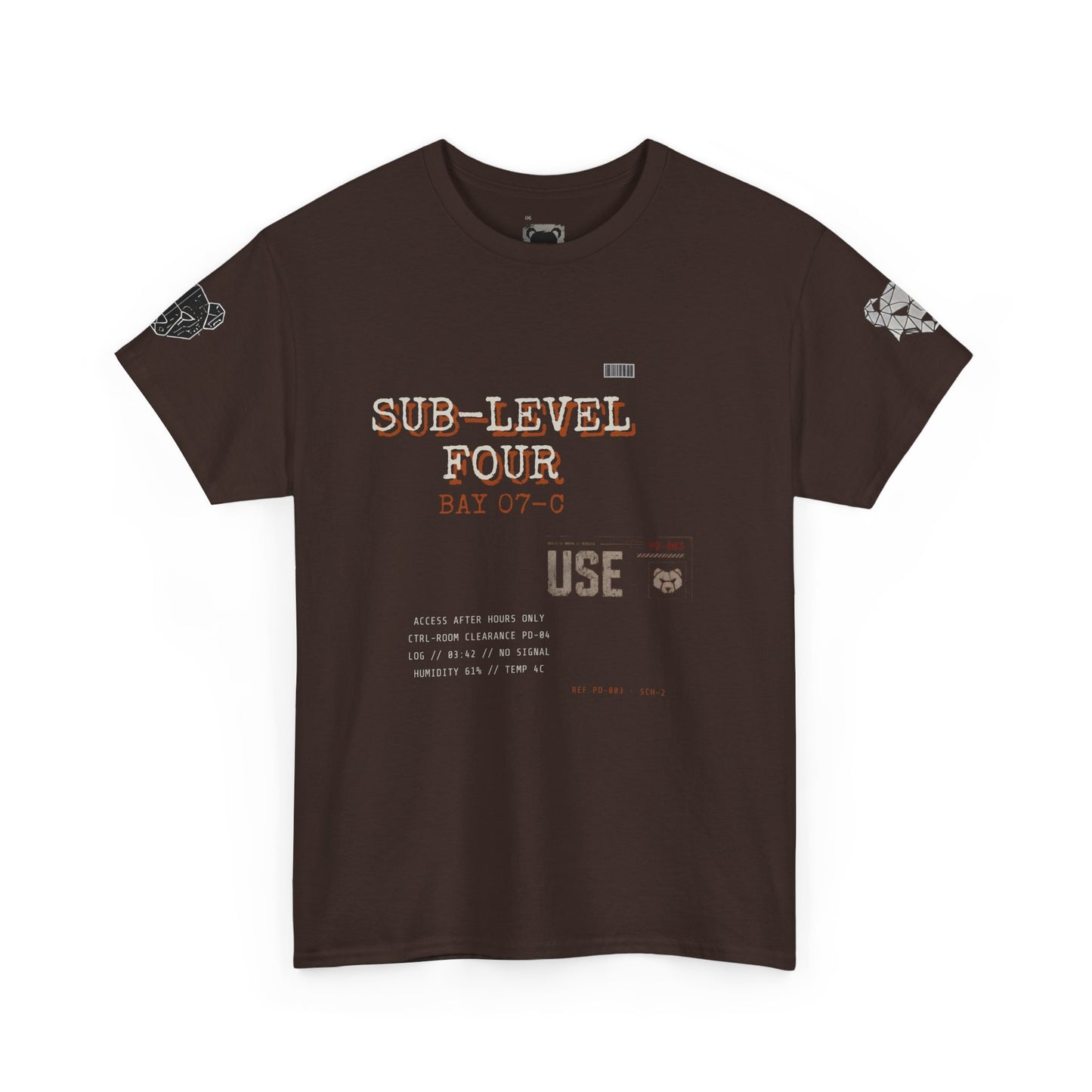 Bear Punk Graphic Tee — "SUB-LEVEL FOUR" Streetwear T‑Shirt