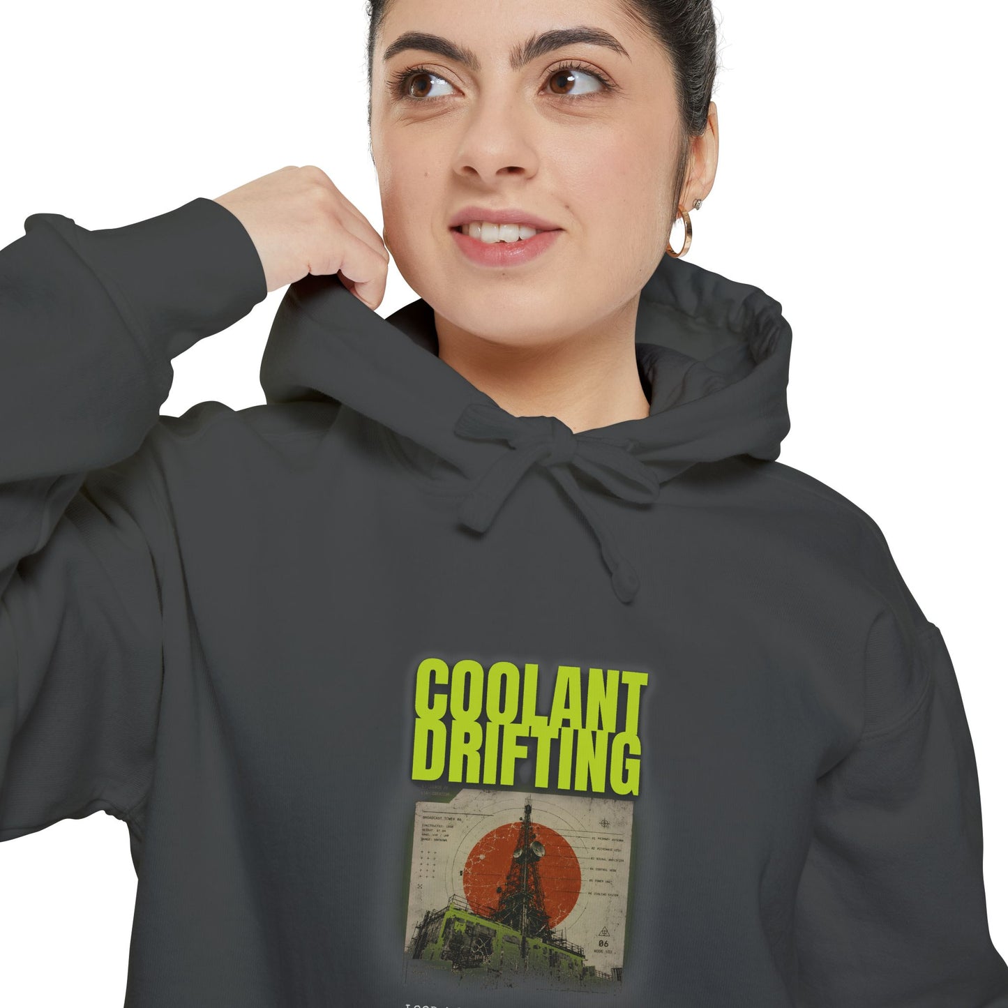 Coolant Drifting Unisex Garment-Dyed Hoodie