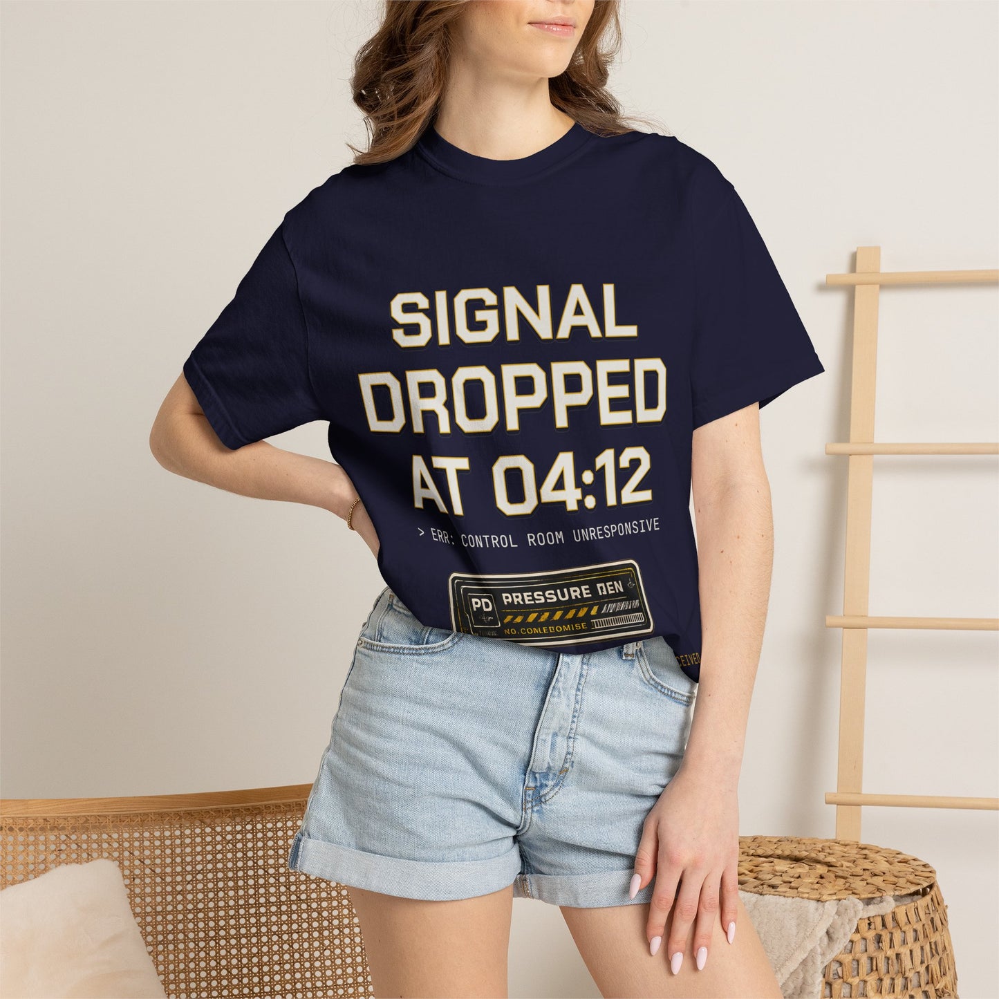 Streetwear T‑Shirt — "Signal Dropped at 04:12" Graphic Panda Tee