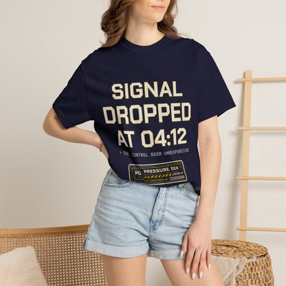 Streetwear T‑Shirt — "Signal Dropped at 04:12" Graphic Panda Tee
