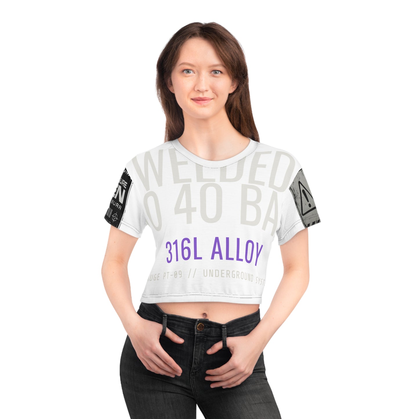 Rated To 40 Bar Crop Tee (AOP) - Off Grid