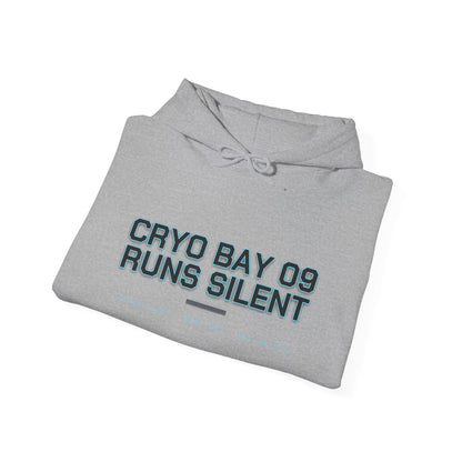 Hoodie — Cryo Bay 09 Runs Silent Graphic Hoodie with Teddy Skull Back Art