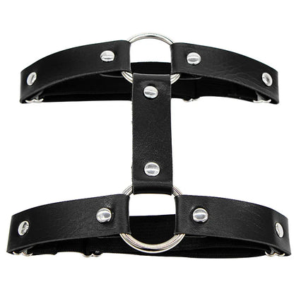 Women Sexy Leather Thigh Garter Belt Pu Punk Elastic Harness Leg Strap Goth Stocking Leglet Belt Garters Suspender for Girl