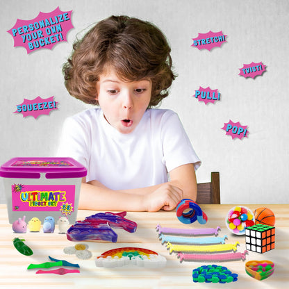 18 Piece Ultimate Fidget Set Pink