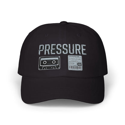 Pressure Retro Cassette Dad Cap — Vintage Tape Graphic Baseball Hat