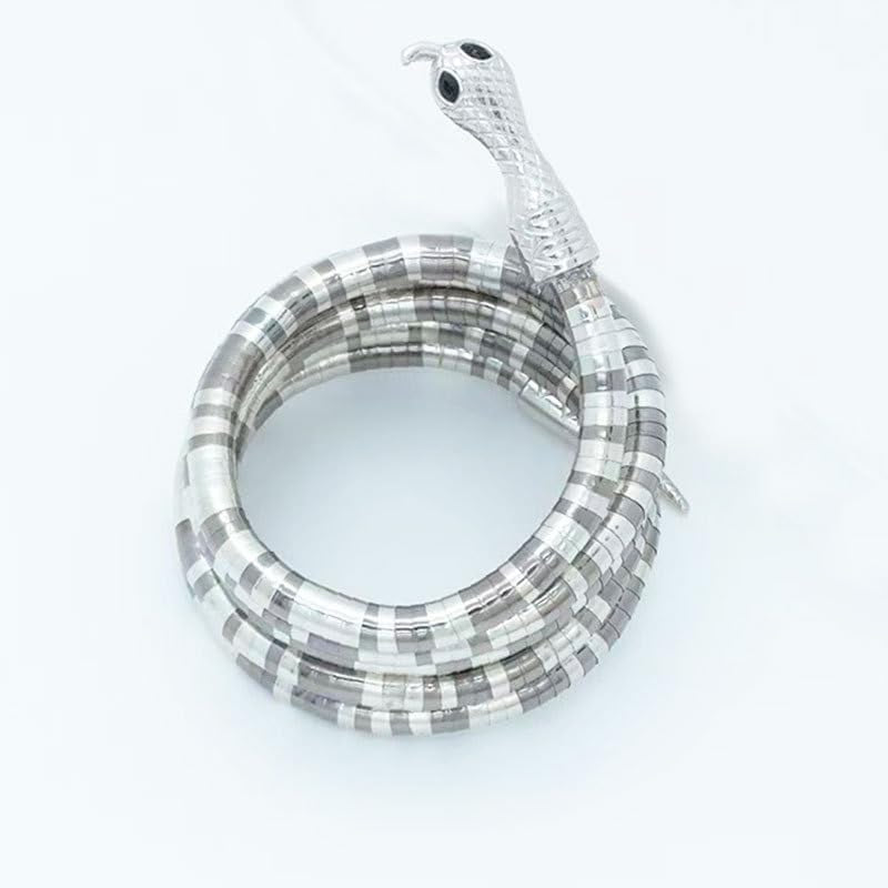 Goth Snake Necklaces for Women Punk Snake Necklace Bendable Snakes Choker Necklace Medusa Necklaces Halloween Prom Jewelry Costume Emo Accessories Style5