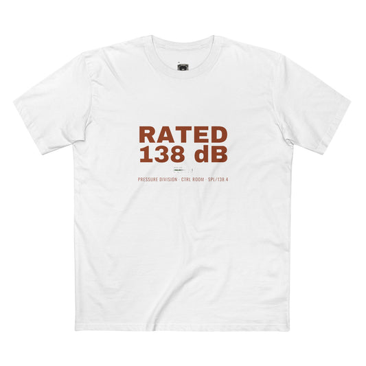 Rated 138 dB Adult Staple Tee