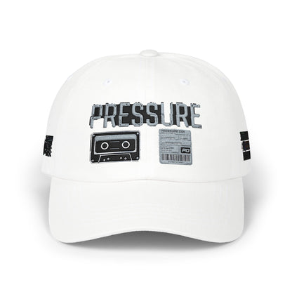 Pressure Retro Cassette Dad Cap — Vintage Tape Graphic Baseball Hat