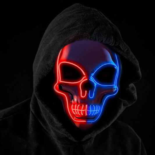 Light-Up Oceanwings Halloween Mask - Scary Costume Essential for Spooky Parties!
