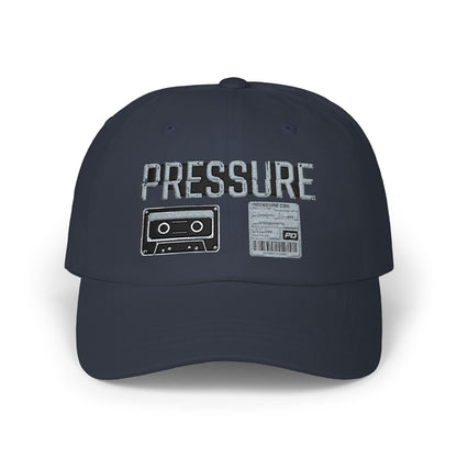 Pressure Retro Cassette Dad Cap — Vintage Tape Graphic Baseball Hat