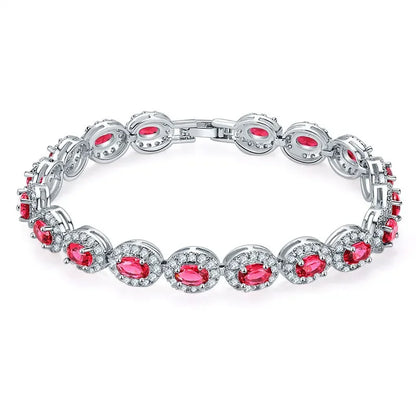 18Cm Goth Blue Red Green Black Color Oval Bracelet Bangle for Women 99Cents Man Goth Freeshippings Item Wholesale Jewelrys6923