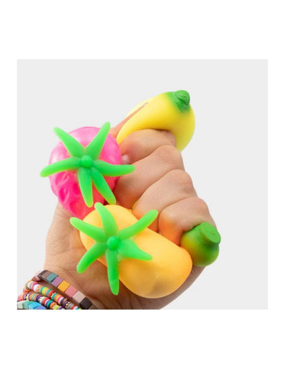 Schylling Nee Doh Groovy Fruit - Fun and Stress-Relieving Novelty Toy!