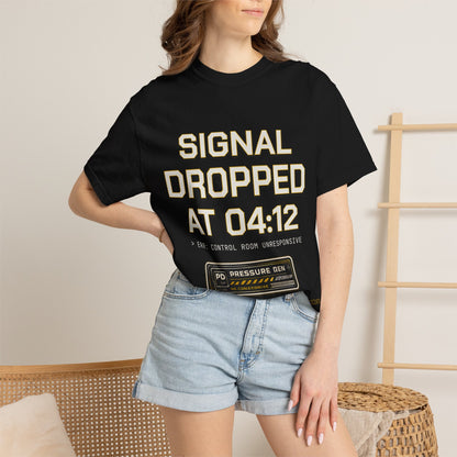 Streetwear T‑Shirt — "Signal Dropped at 04:12" Graphic Panda Tee