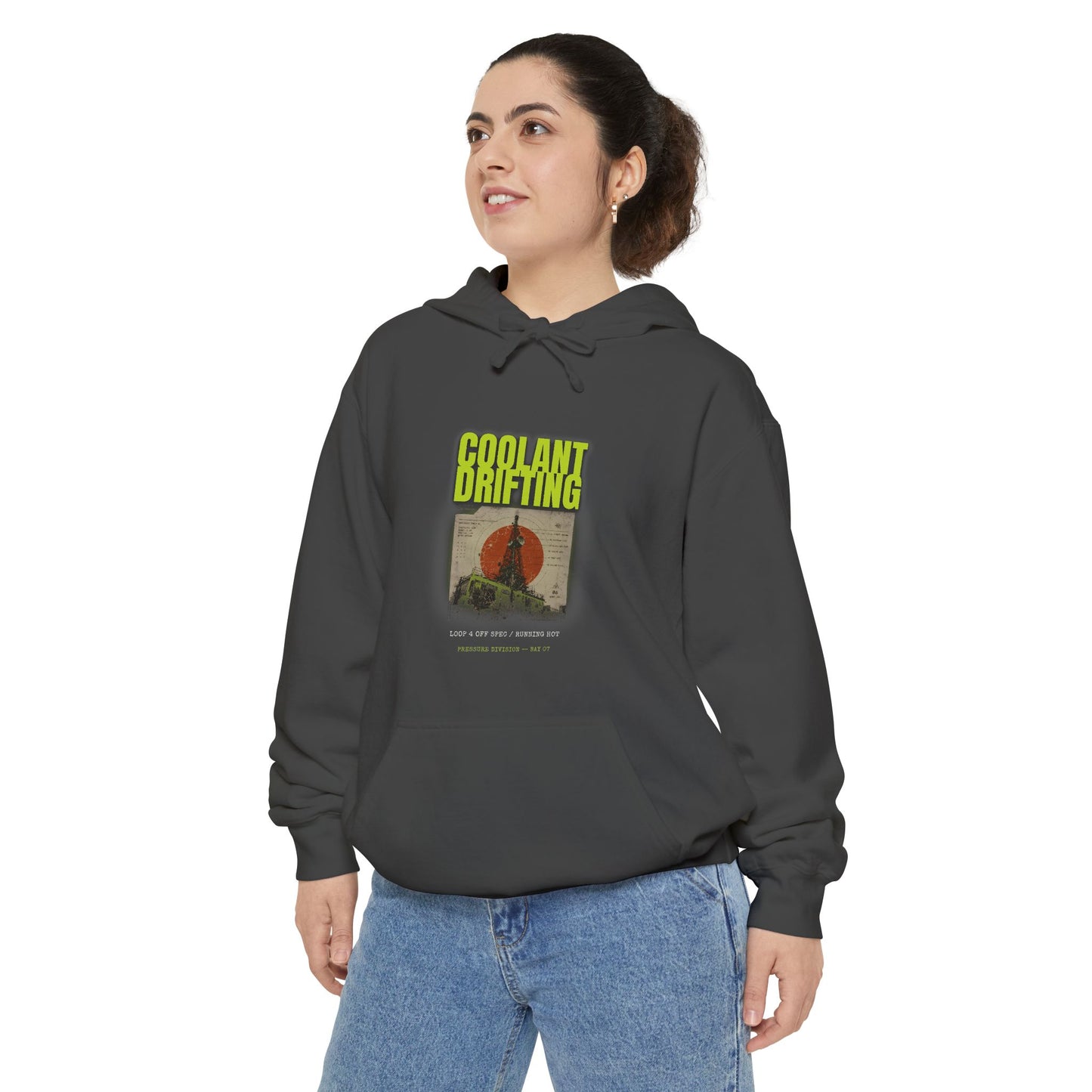 Coolant Drifting Unisex Garment-Dyed Hoodie